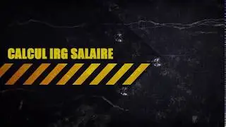 CALCUL IRG SALAIRE EN ALGERIE AVEC FORMULE EXCEL حساب الضريبة على الدخل الإجمالي بواسطة الإكسل