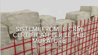 Posa in opera dei sistemi FRCM con reti in fibra di vetro GFRP - OLYMPUS STONE