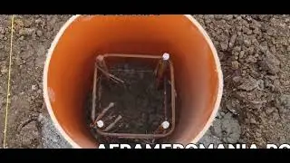 Piloni de beton construcție cabana tip A frame