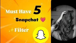 The Best Snapchat Filters (You NEED To Try!) #snapchat #yt