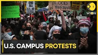 US campus protests: Columbia University begins crackdown on Pro-Palestinian protests | WION