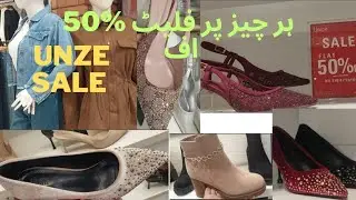 Unze sale flat 50% off on entire stock/Unze london shoes winter sale today/SIA Vlogs official