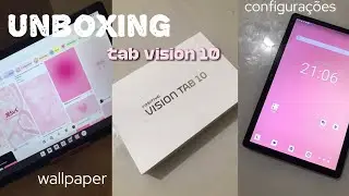 📦 positivo tab vision 10 unboxing | configurações 💗✨🧚🏻‍♀️ - Dry Miranda