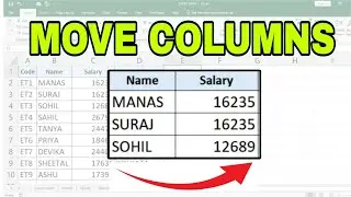 How To Move Columns In Excel