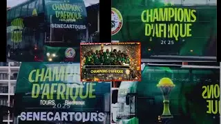 Exclusif: incroyable, admirez le bus des Lions, champions d’Afrique !!