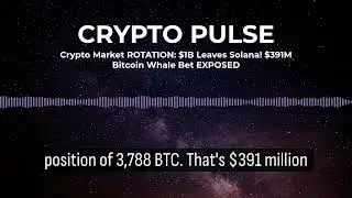 Crypto Market ROTATION: $1B Leaves Solana! $391M Bitcoin Whale Bet EXPOSED