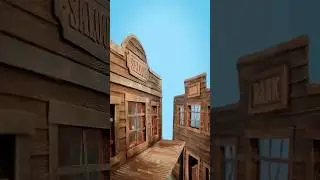 Wild West miniature in PAPER 🤠