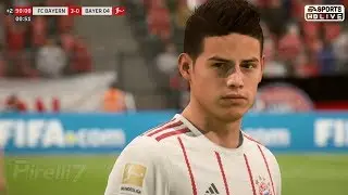 FIFA 18 Remake: JAMES RODRIGUEZ AMAZING FREE KICK GOALS VS B. LEVERKUSEN | Pirelli7