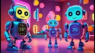Two Little Robots Tell the Time | Fun Time-Telling Song for Kids | Nursery Rhymes and Baby Songs
