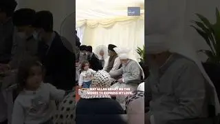An Arab Ahmadi Muslim expresses his love for Beloved Huzoor (aba) - Jalsa Memories 2024 | #shorts