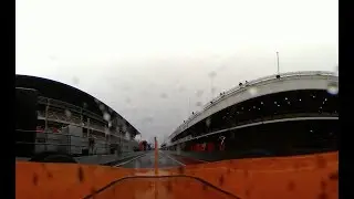 ONBOARD IN 360! Fernando Alonso braves soaking wet track in Barcelona