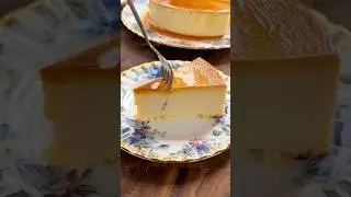 Leche Flan with Cream Cheese #lecheflan #flan #shorts #easyrecipe #cr&egrave;mecaramel
