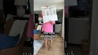 Parents here is the viral packing hack 🧳🤪 #luggage #travel #kids #hack #mom #kids #airtravel #wow
