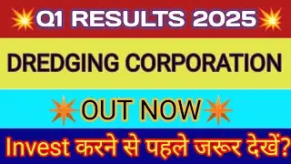 Dredging Corporation Q1 Results 2024 🔴 Dredging Corporation results 🔴 Dredging Corporation of India