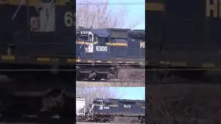HLCX SD40-2 Leaser Engine Trailing CSX C40-9W.