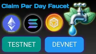 Solana Devnet And Testnet Free | Get Free ETH Sepolia Faucet | Get Free BNB Testnet Tokens | Faucet
