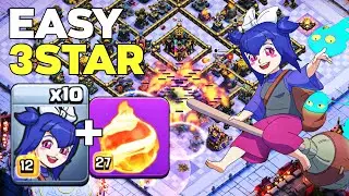FIREBALL BROOM WITCH  = FREE 3 STARS ⭐! TH17 Warden Walk Op! Legend League!
