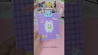 DIY Cute Mini Clipboard #diy #papercraft #shorts