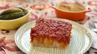 Romanian Vegan bean paste/dip/spread  with saut&eacute;ed onions - the best comfort food for winter days