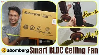 Atomberg Ameza BLDC Motor Ceiling Fan with Remote Review & Led Light #datadock
