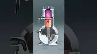 2-Stroke Engine Acceleration Mechanism | 3D Animation