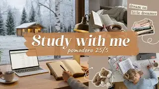 2-HOUR STUDY WITH ME | Winter Writing Sound - Piano Music | 30-5 Pomodoro | Deep Focus ADHD Relief