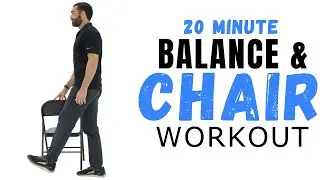 20 min at home workout for seniors: Fall Prevention, Brain Training, Chair Dancing, & Stretching