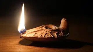 Biblical Style Clay Oil Lamp