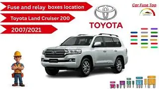 (Car fuse tap) Toyota Land Cruiser 200 Fuse and relay box diagrams and 2007/2021