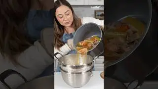 Part 5: $5 Dollar Rotisserie Chicken Series - Chicken Noodle Soup (Homemade Broth) 🍲🍗