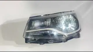 Farol Volkswagen Saveiro Robust G9 2023 at&eacute; 2025 Friso Cinza Lado Esquerdo