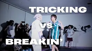 DAISUKE & FUJU vs YU-KI & TAICHI - Tricking vs Breakin' Exhibition Battle | SteeZoo Gathering 2025