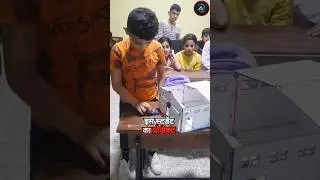 This Genius Kid Built an Automatic Garage From Cardboard! 🚗🤯 & Left His Teacher Shocked! 😱 #shorts