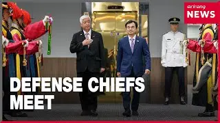 S. Korean and Japanese defense chiefs hold talks for first time in more than a year