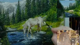Pejzaż timelapse/landscape painting timelapse
