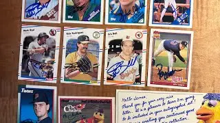 Today’s TTM Returns . 6 Returns From former MLB players plus a famous mascot TTM Autographed 