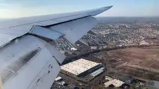 (4K) LUFTY 747-8 Newark LANDING