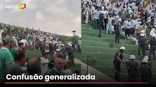 Briga na arquibancada deixa feridos e paralisa clássico entre Guarani e Ponte Preta