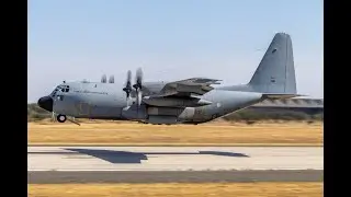 Tiger Meet 2025 🐅🇵🇹 Epic low pass by Portugese Air Force Hercules departing Beja 4K