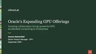 Oracle Cloud's Expanding GPU Offerings