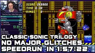 Classic Sonic Trilogy No Major Glitches Speedrun in 1:57:22
