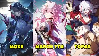 March 7th, Moze, Topaz Comparison in Feixiao Team