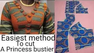 Pattern Drafting on How to cut a princess dart bustier