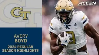 Avery Boyd 2024 Regular Season Highlights | Georgia Tech WR/TE