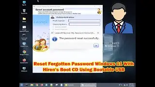 How To Reset Forgotten Password Windows 11 With Hiren's Boot CD Using Bootable USB