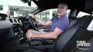 3AW Drive host Tom Elliott drives his Mustang for the first time