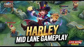 [MLBB]  Harley Mid Lane OP Mage Gameplay | Rank Match Solo