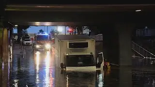 Heavy rain hits the Rimini area. Wind, rain, and extensive damage.