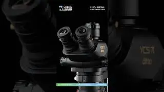 YCS 71 Ultra Trinocular Microscope Head  using video