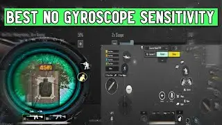 The BEST No Gyroscope Sensitivity For No Recoil! | 2 Finger/3 Finger Non Gyro Layout | PUBG Mobile